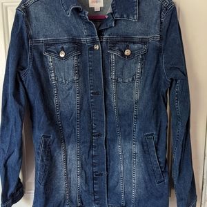 LuLaRoe Jaxon Denim Jacket size Large